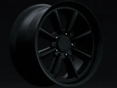 Watanabe RS8 Aftermarket Wheel Low-poly 3D model