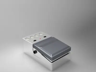 Guitar pedal Free 3D model