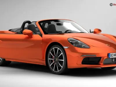 Porsche 718 Boxster S 2017 3D model