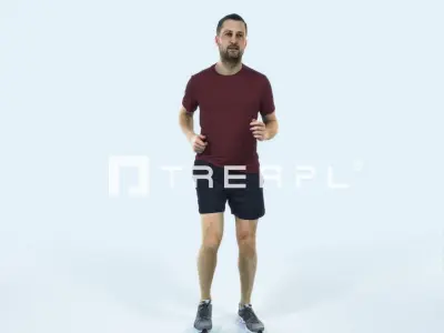 Portrait 07L Running Jogging Football Sports Man Low-poly 3D model purchase