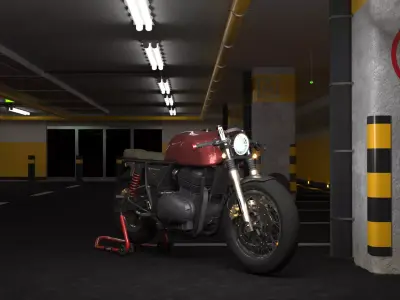 Cafe racer 3d model 3D model