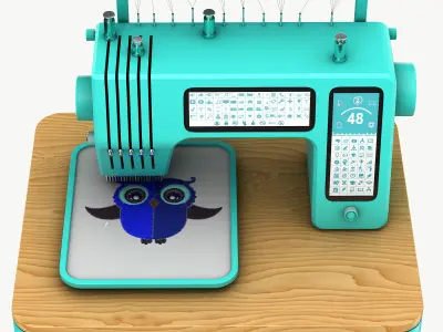 Embroidery machine 3D model