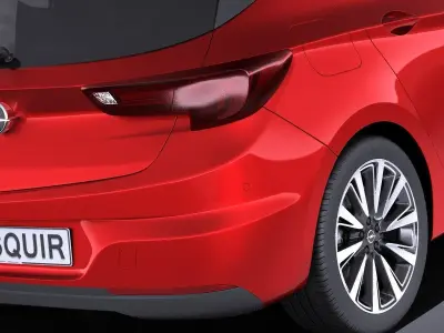 Opel Astra 5-door 2017 VRAY 3D model