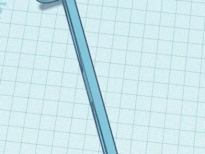 Standard DIN-plate gauge panel with two 52mm gauges 3D print model