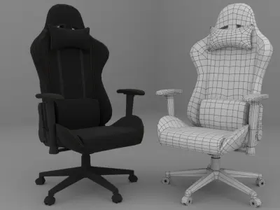 Gaming Chair Low-poly 3D model