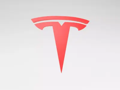 Tesla Logo v1 001 Free low-poly 3D model