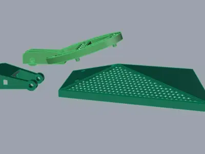 Multi piece pendant or Necklace 3D print model