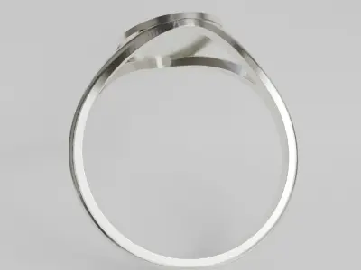 miraculous medal ring 3D print model