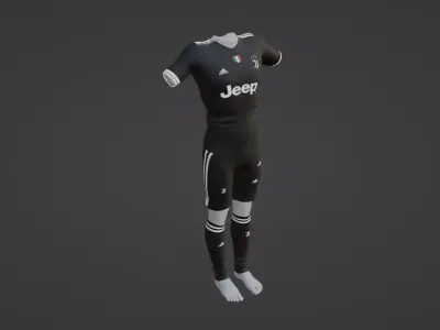 Juventus Sportwear Low-poly 3D model