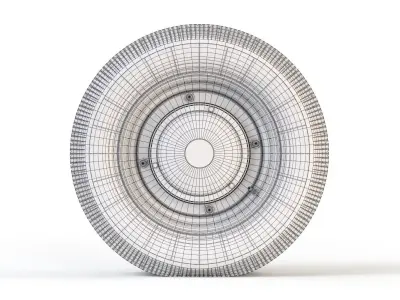 Vintage Car Wheel 3D model