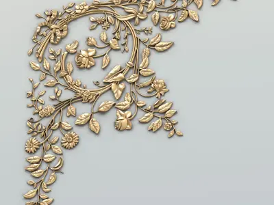 Corner decor 020 3D model