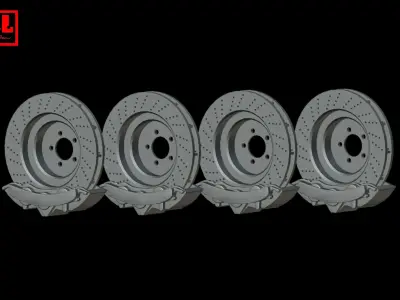 Brembo disc brakes 3D print model
