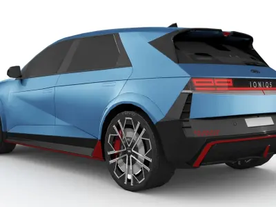 Hyundai Ioniq 5 N 2024 Low-poly 3D model