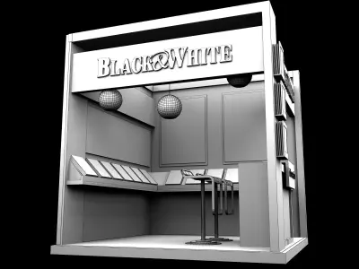 Booth Exhibition Stand a359a 3D model
