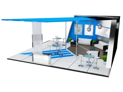 Booth Exhibition Stand a460a 3D model