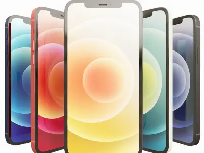 AVE Apple iPhone 12 PBR UNREAL ENGINE Low-poly 3D model