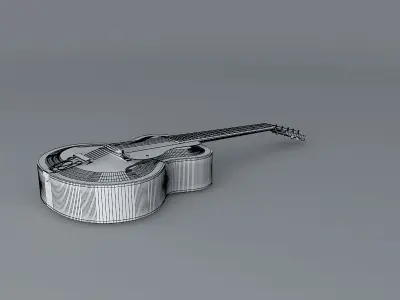1920 Gibson L5 guitar Free 3D model