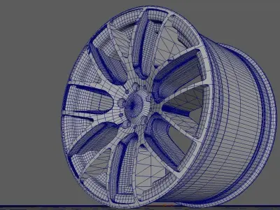Car Wheel - Micro 111 Rims 3D model