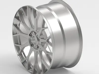 RC Car Racing Style Multi-Spoke Wheel 3D print model