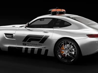 Mercedes-Benz AMG GTS safety car 3D model