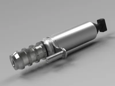 VVT Solenoid Type 2 designed and rendered using Onshape software 3D print model