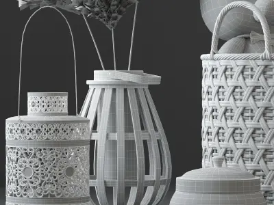 Decorative set 3D model 34