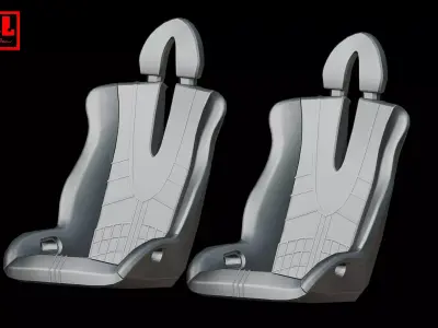 Pagani Zonda seats 3D print model