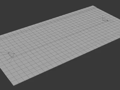 Modular Asphalt Road Kit Low-poly 3D model