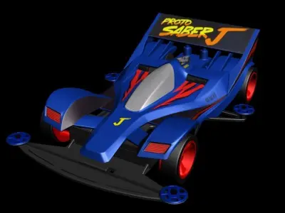 3DMAX2018 4WD CAR racing 3D model-SYZS 3D model