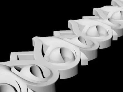 Decor for furniture 3D model 12