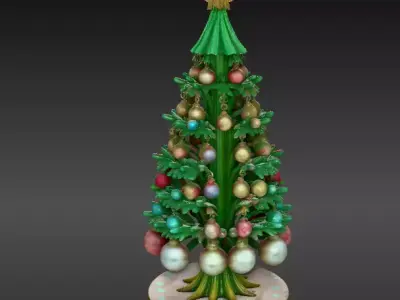 Christmas Ornament Tree Stand 3D Model Decoration 3D print model