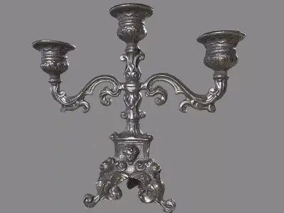 Candlestick Stand Low-poly 3D model