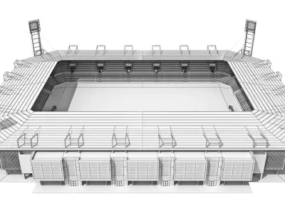 Football Stadium 3D model