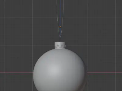 A ball toy for a Christmas tree Free 3D model
