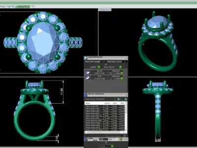 3D CAD NJ-1576-Ring 3D print model