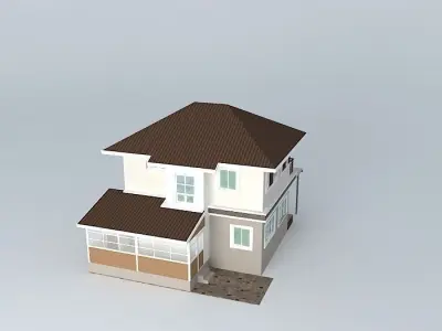 House 2 FL P202 Free 3D model
