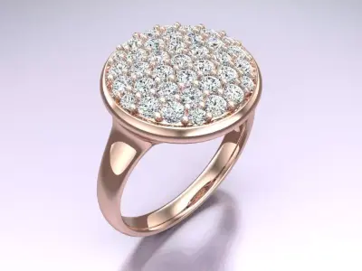 Diamond Ring - Womens Rings - N718830 3D print model