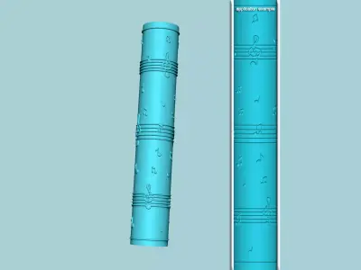 Texture Roll 36 - Music B - Fondant Decoration Maker 3D print model