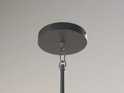 Sander Staggered Glass Chandelier Circular and Rectangular 3D model