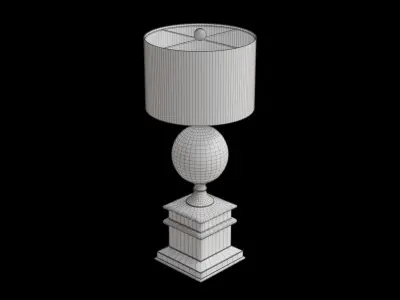 Shiloh Table Lamp Low-poly 3D model