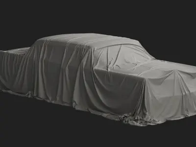 Retro Car Cover 05 3D model