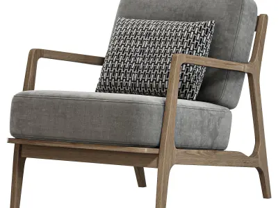 Verity Lounge Armchair By Polyandbark 3D model