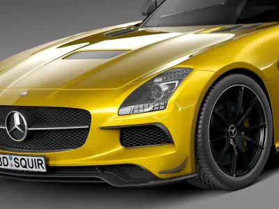 Mercedes-Benz SLS AMG Black 2013 3D model