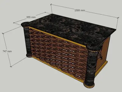 Matting Desk 3D model