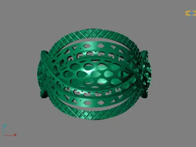 Fancy Womens Rings Plain Rings Ready STL 3DM Models Rings 3D print model 33