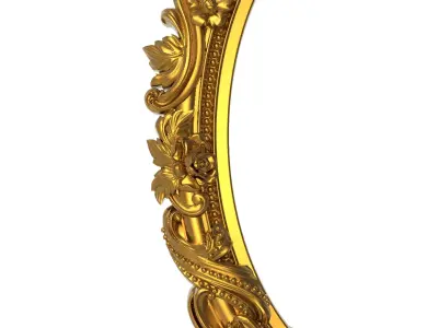  ASYMETRICAL carved frame  3D model
