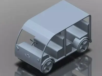 Four Wheeler Concept Free 3D model