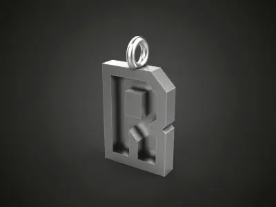 Alphabet pendants from A TO Z  3D print model