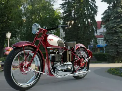 1948 Triumph Speed Twin 3D model