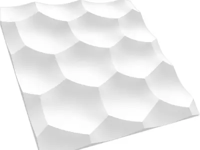 wall panel honeycomb large 3D model